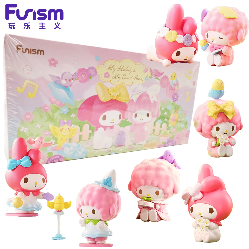 

Original FUNISM My Melody & My Sweet Piano Blind Box Little Bird Adventure Series Collection Cartoon Figurine Christmas Gifts