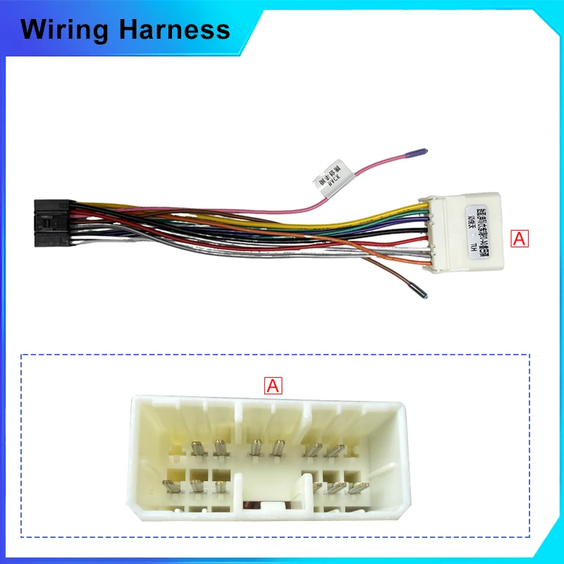 Radio Wiring Harness 16 Pin Plug to 14pin Head Unit Connector Car Audio Cable Adapter for Subaru Forester Impreza Legacy Outback