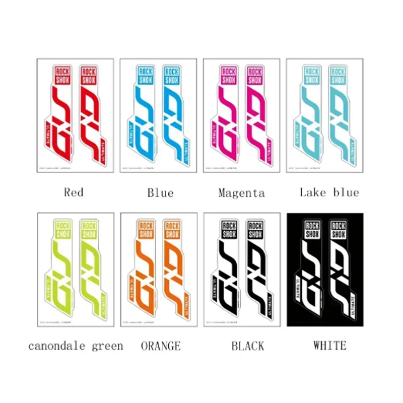 MTB Road Bike Front Fork Decals for 2020 ROCK SHOX SID Ultimate Vinyl Transparent Bottom Bicycle Cycling Sticker