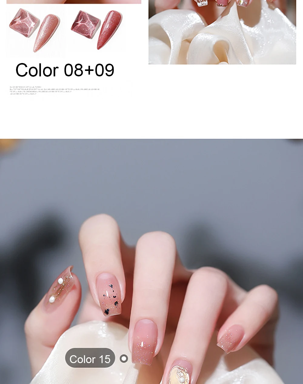 Vendeeni 18 Farben Pink Highlight Gel Nagellack Semi-Permanent UV Soak Off Gel Hochwertiger Glänzender Nagelkunst Gel-Lack – Detail 8