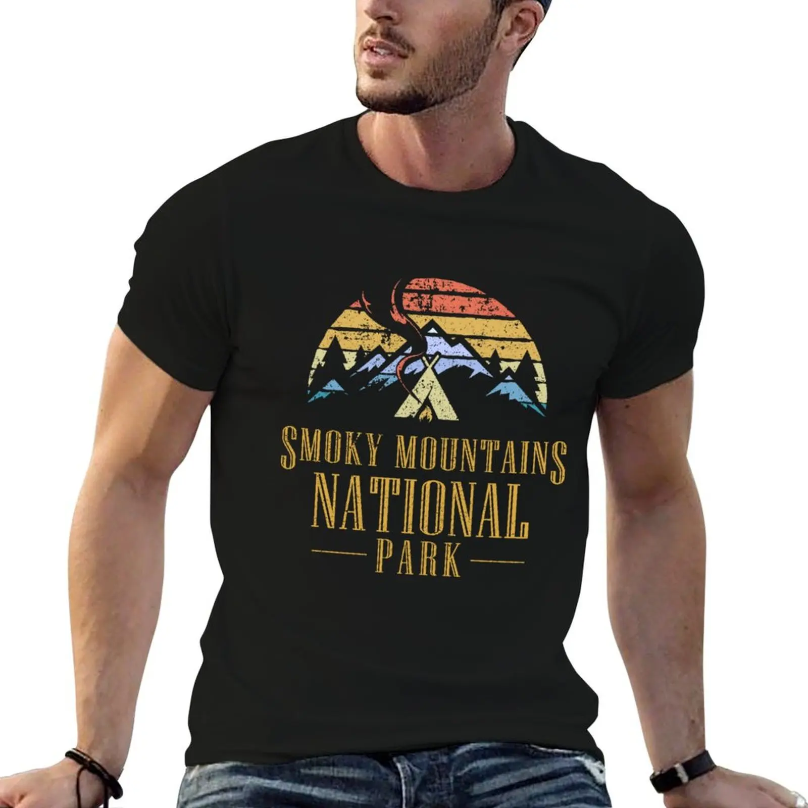 great smoky mountains national park smokies T-Shirt Light Athletic Short Sleeve Tee Shirt