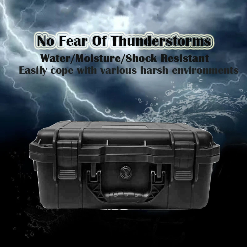 Hard Carry Case Tool Box With Foam Storage Box Safety Protection Toolbox Potable Toolbox Transport Case pelican case Large