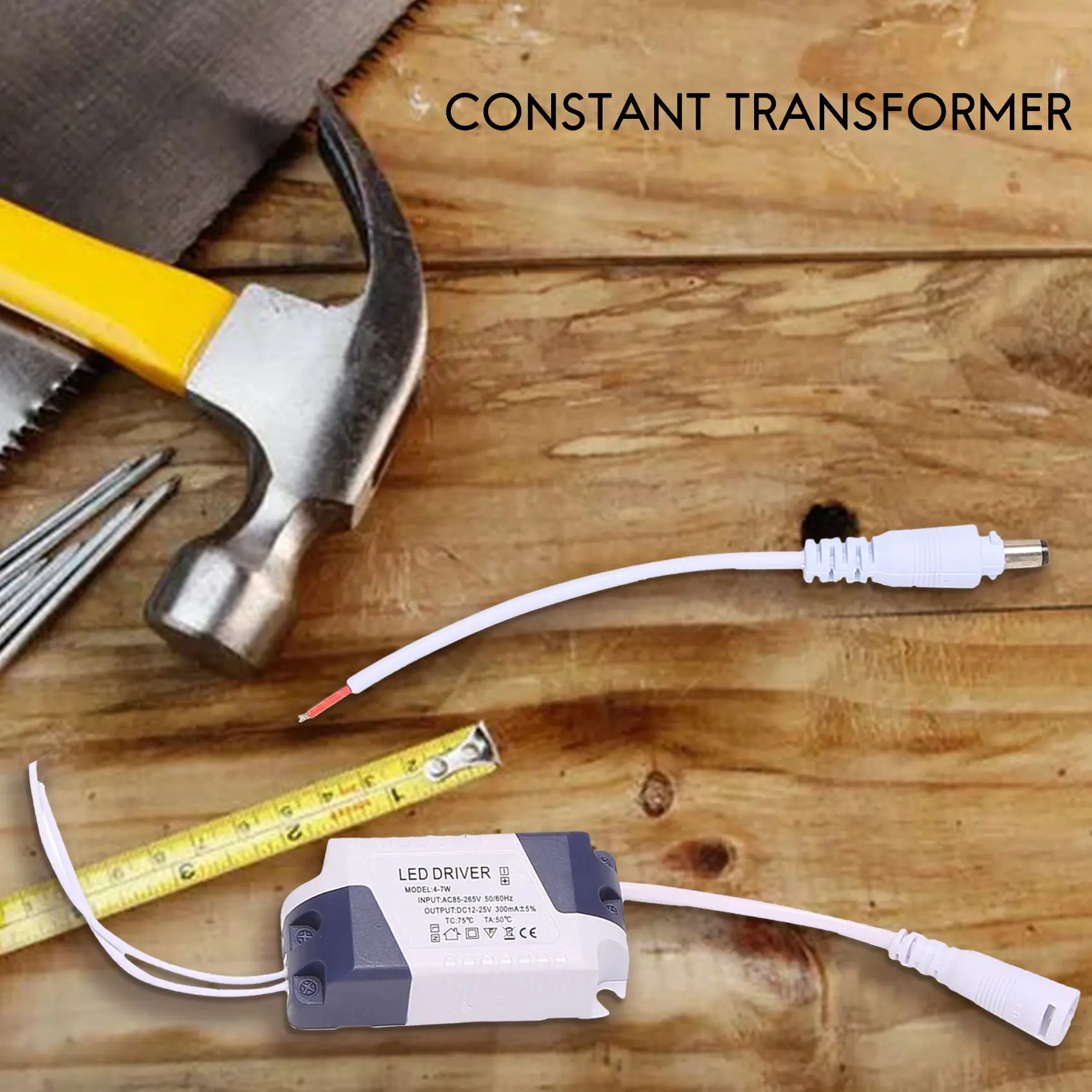 Trasformatore LED - Trasformatore costante Trasformatore di alimentazione driver LED 4-7W DC12-24V Durevole