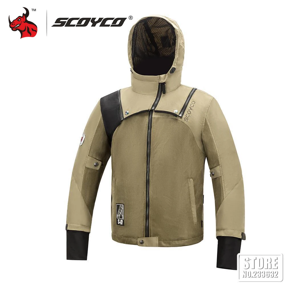 SCOYCO New Men Motorcycle Jacket Spring And Summer Windproof And Fall Prevention Comfortable And Breathable Slim Equipment