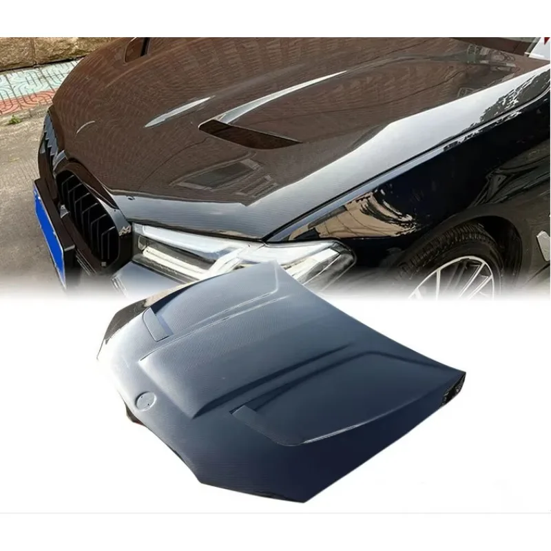 Prepreg DRY CARBON FIBER Front Hood Engine Bonnet Cover For BMW M5 F90 LCI 2018 - 2022