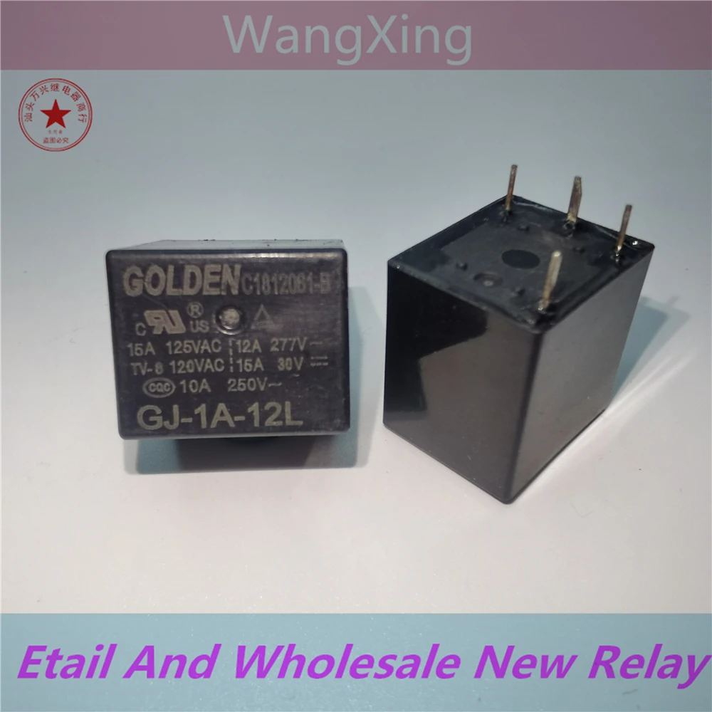 

GJ-1A-12L GJ-1A-24L Electromagnetic Power Relay 4 Pins