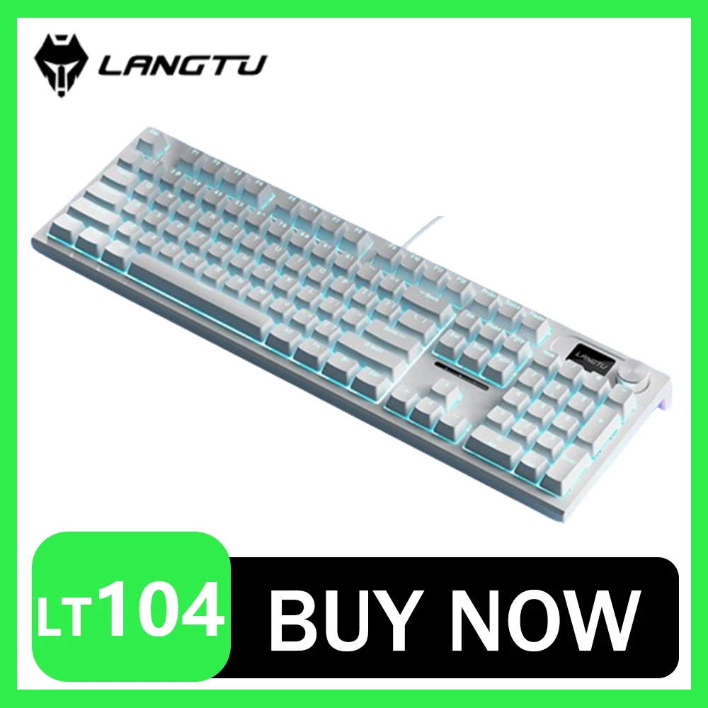 

Клавиатура Langtu Lt104 Механическая Проводная, 2,4 клавиши, RGB, ГГц