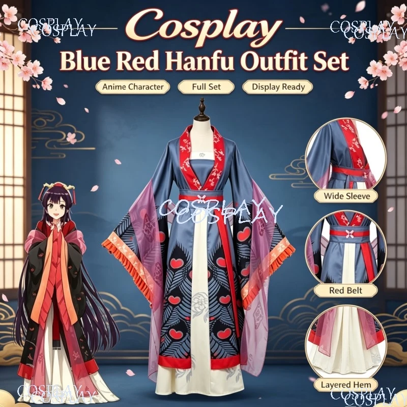 Costume de cosplay Shu Keigetsu de l'anime « Je suis une vilaine incompétente : L'histoire du papillon »