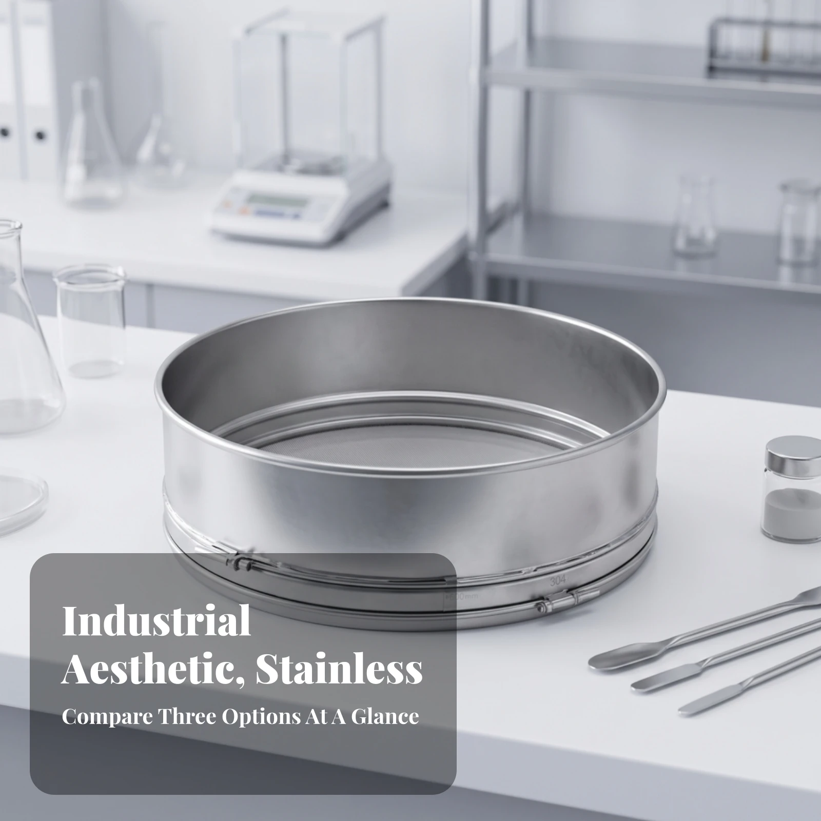 Sieve Screen with Removable Mesh Long-Lasting Vibrating Sifter Kitchen Tool Easy to Clean for Industrial Screening