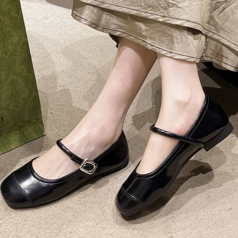 

Бренд-дизайнер 2024, женские весенние новые классические однотонные туфли на плоской подошве, нескользящая женская обувь, уличная офисная обувь для покупок, Zapatillas