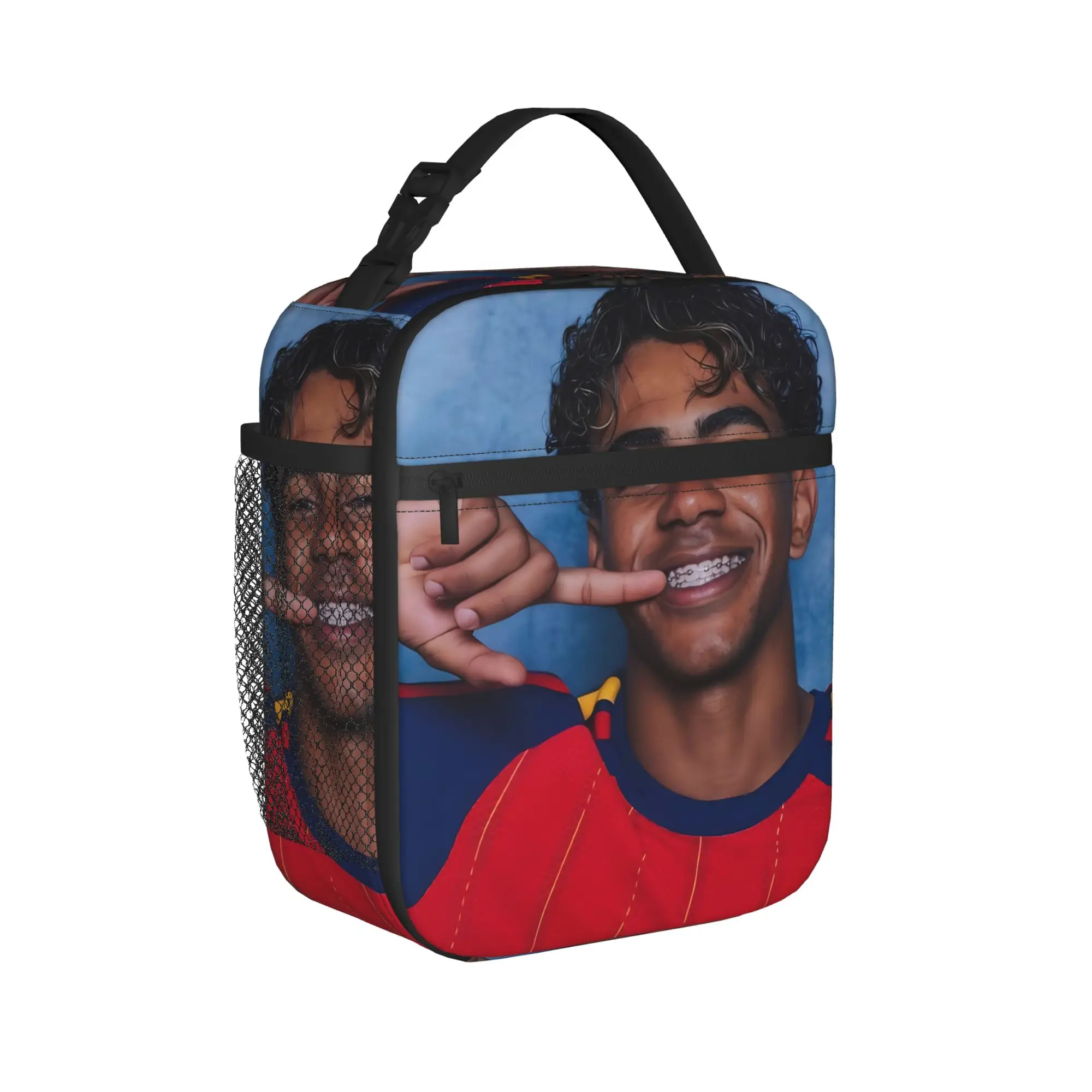 Lamine Y-Yamal Football Soccer Thermal Insulated Lunch Bag for School  Portable Food Container Bags Cooler Thermal Lunch Boxes