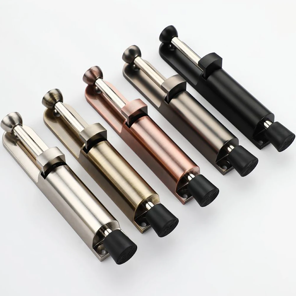 Telescopic Kickdown Door Stops Spring Loaded Door Restraint Adjustable Position with Foot Brake Wedges Wall Protector Home Tools