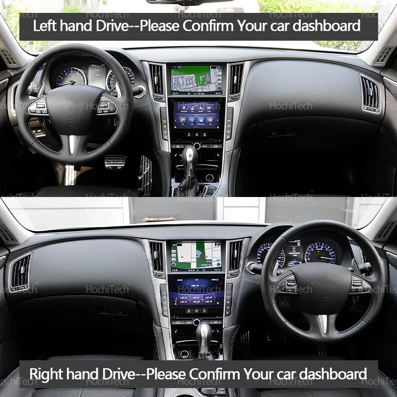 Car Dashboard Cover Mat for Infiniti Q50 V37 2014-2020 Sun Shade Pad Instrument Panel Carpets Anti-UV Car Accessories LHD RHD