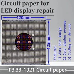 P3.xシリーズ回路紙,LEDモジュール,PCB,修理,P3.33-1921 x 120mm,損傷したパッドの修理に使用