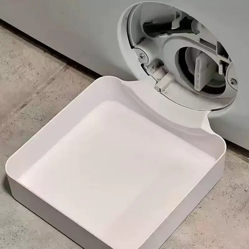 Leak Resistant Washing Machine Drain Collection Tray No Overflow Built-in Lint Filter for Home Laundry Renovation Use