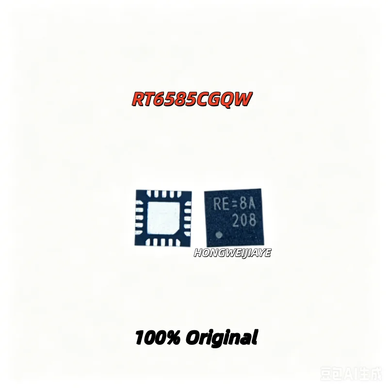 2-5PCS 100% New RT6585CGQW  RE=GH RE=3H RE= WQFN-20 Brand New Original Chips ic
