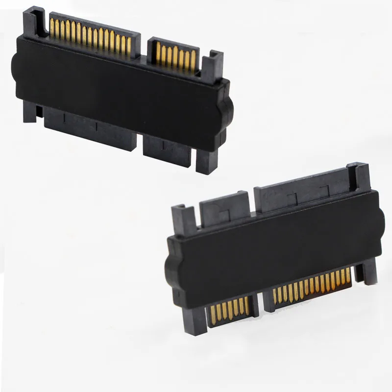 SATA Male to SATA Male Adapter Converter 7+15 22Pin Sata With 7pin+15pin Male to Male SATA Power Data Cable  Adapters Connector