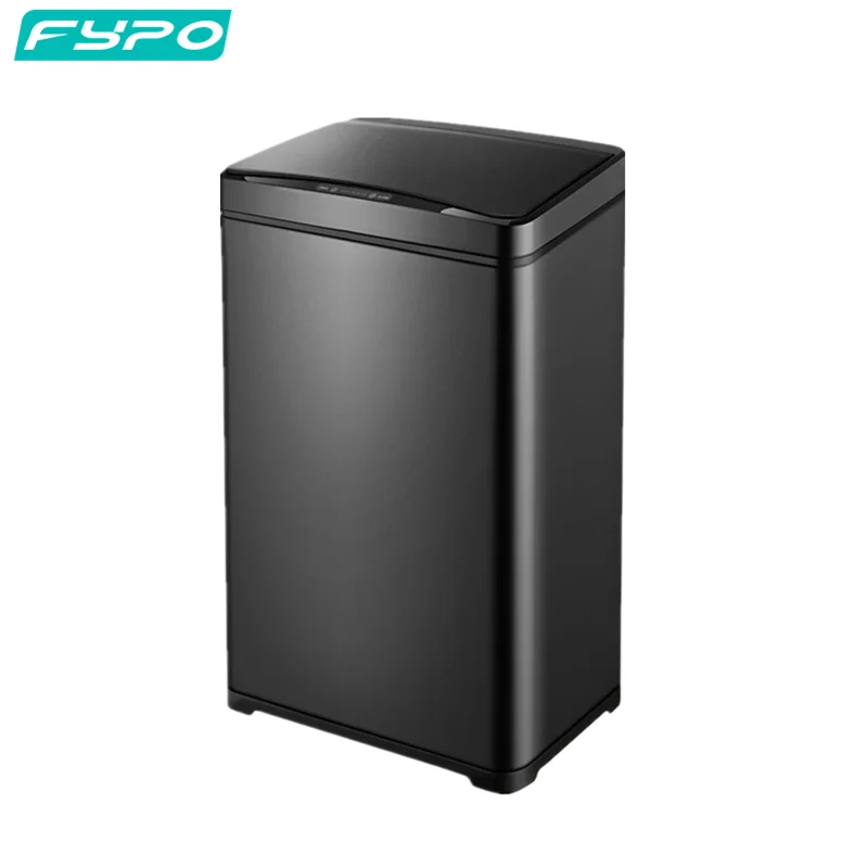 50L Kitchen Smart Sensor Trash Can Stainless Steel Automatic Induction Garbage Bin For Office Bathroom Large-capacity Trash Bin