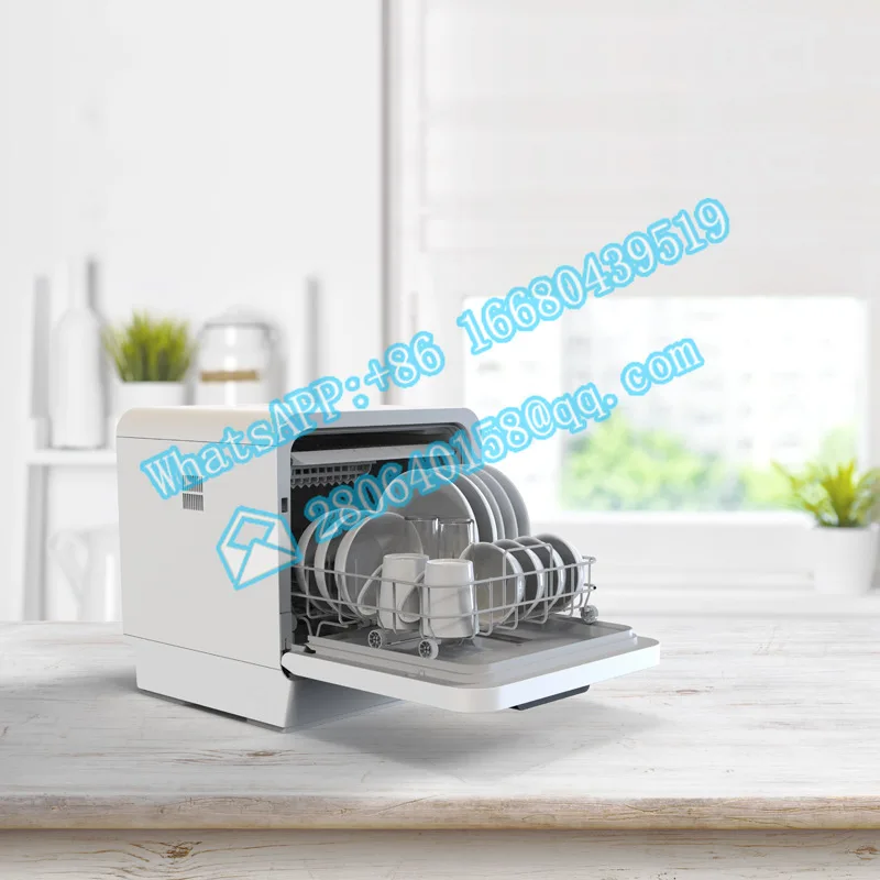 Desktop dishwasher automatic household small desktop installation-free mini hot air drying disinfection washing machine