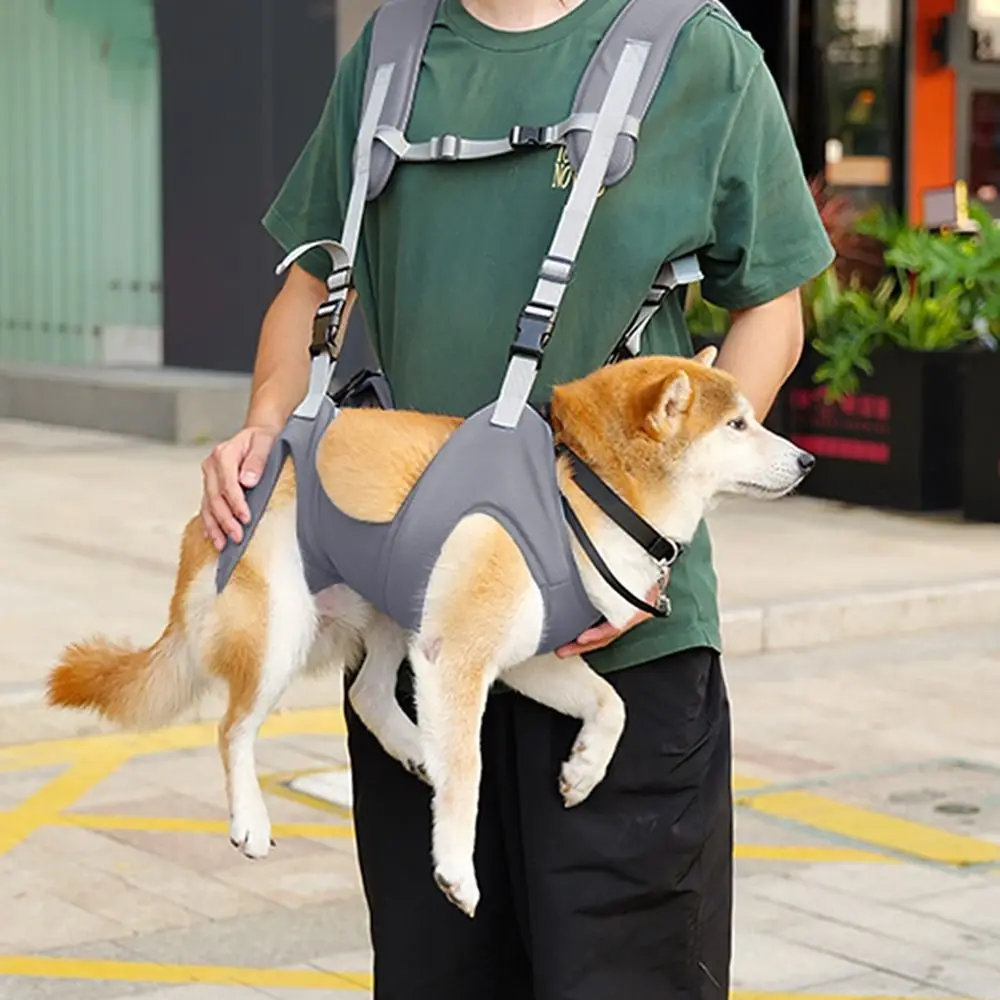 

Soft Pet Carrier Bags Breathable Adjustable Dog Sling Harness with Safety Strap and Pocket Big Capacity Cat Out Travelling Bag