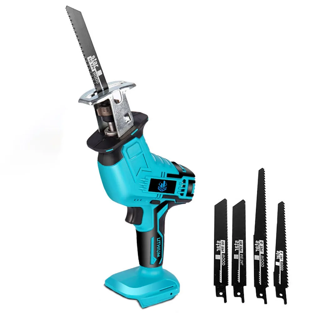 Cordless Elétrica Alternativa Saw Velocidade Variável Portátil Saber Saw Madeira e Metal Motosserra Corte para Makita 18v Bateria
