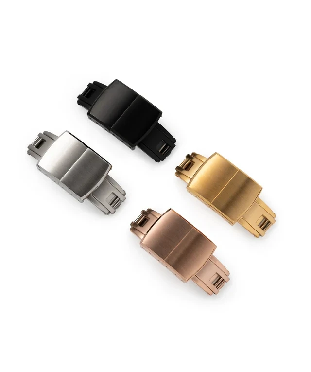 يصلح لكارتييه سانتوس تانك بالون بلو دي CTS FKM حزام ساعة مطاطي مع الإفراج السريع نشر مشبك أشرطة ساعات اليد