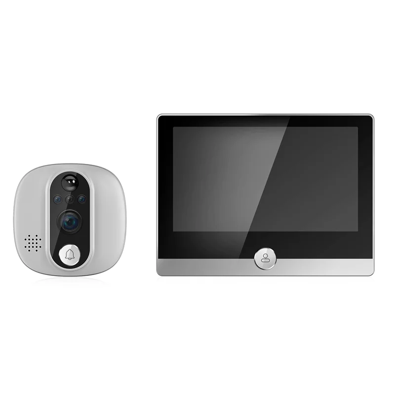 ATP-4.3 Inch TUYA WiFi LCD Screen Digital Doorbell 1080P Intercom Night Vision Electronic Peephole Door Camera Viewer