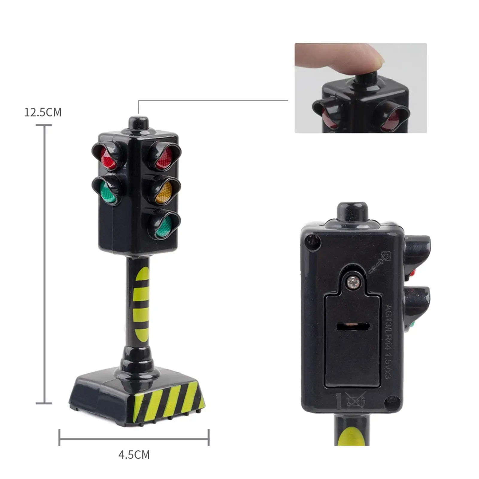 محاكاة إشارة المرور لعبة مصباح المرور معبر المشي LED مصباح التظاهر اللعب لعبة التعليم لعبة تعلم للأطفال الأطفال