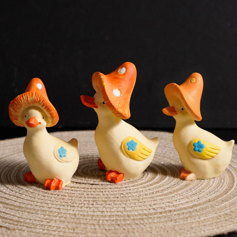 Moldes de velas de pato de dibujos animados, bricolaje, hogar, jardín, sombrero de setas, adorno de patos, muñecas, molde de resina Epoxy de yeso, molde de vela de jabón perfumado