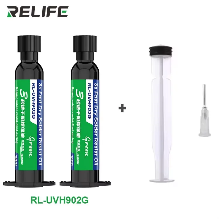RELIFE RL-UVH902 Schnelltrocknender UV-Härtender Klebstoff 3 Sekunden Transparente Lötmaske für Handy-PCB-Reparatur – Detail 2