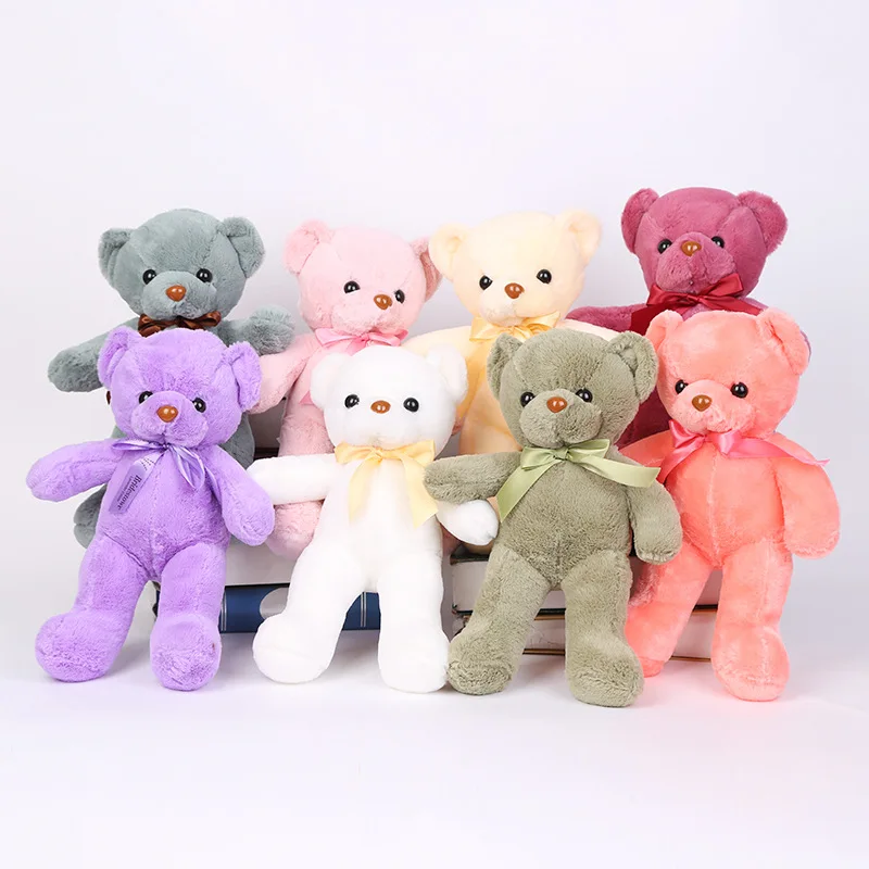 New Arrive 30CM Kawaii Teddy Cartoon Bear Plush Toys Stuffed Soft Animal Dolls For Kids Baby Children Birthday Valentine's Gift