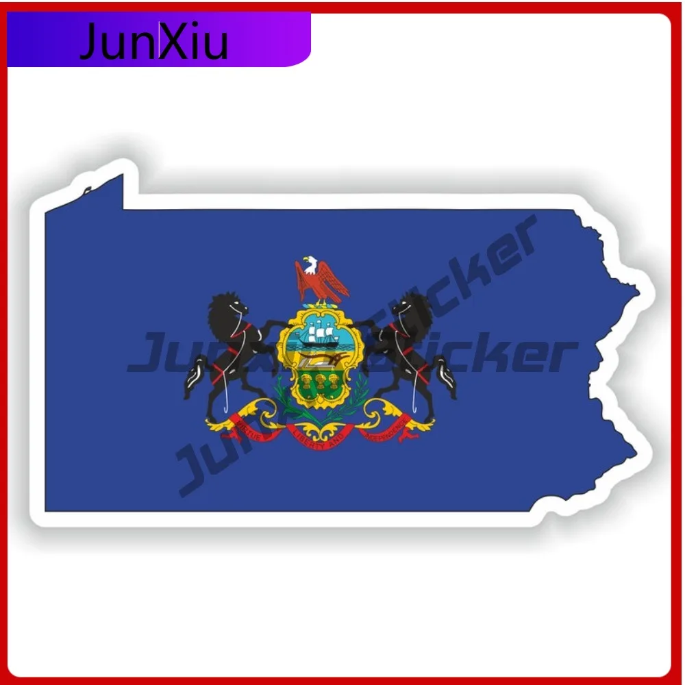 

Pennsylvania Usa Funny Window Weatherproof Sticker Decoration Shape Boat Design Resistant National Proof And Fade Sticker