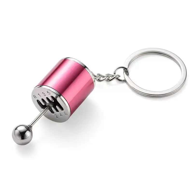 Mini Turbo Turbocharger Keychain Car-styling Keyring Gear Gearbox Pendant Keychain Stick Knobs Keyring Shift Metal Fidget Toys