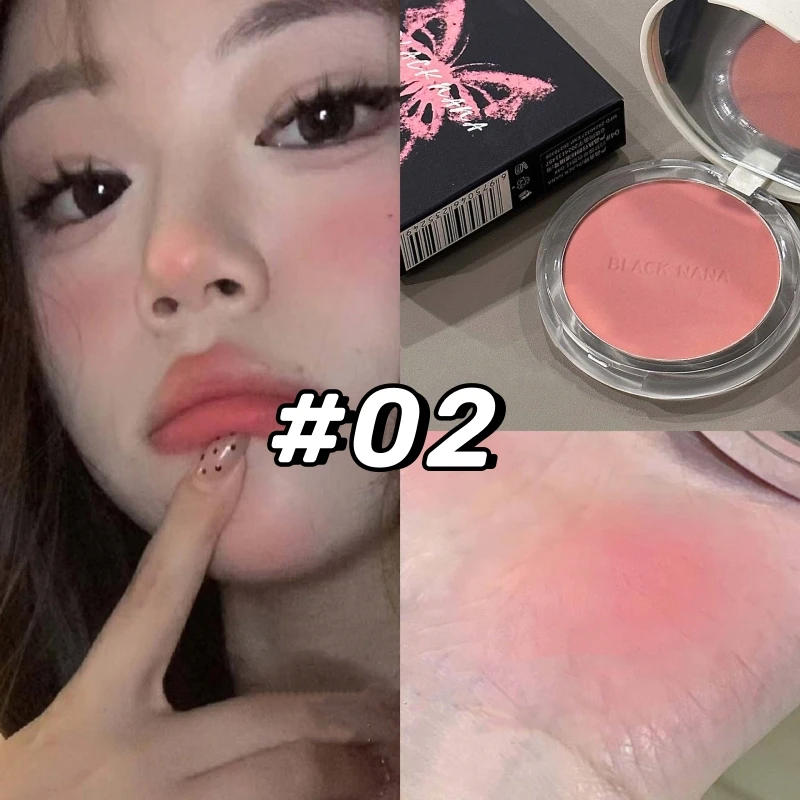 Monochrome Matte Butterfly Blush Face Velvet Sweet Girl Butterfly Low Saturation Pink Cheek Pigment Natural Contour Tint Shadow