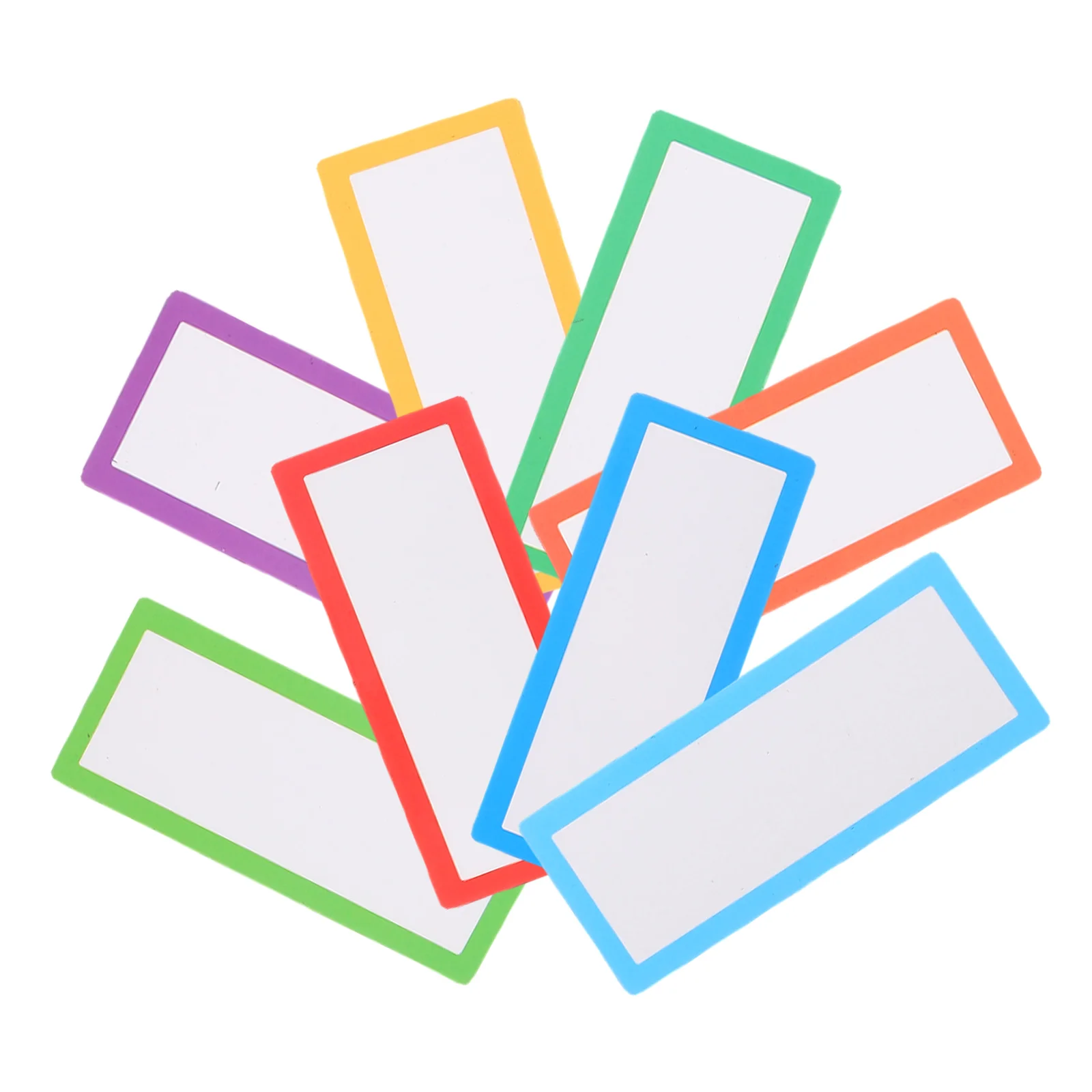 8Pcs Magnetic Dry Erase Name Tags Reusable Writable Whiteboard Labels Refrigerator Tags Multi-Function Message