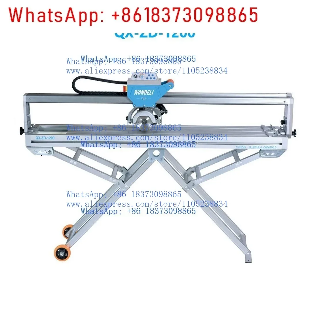 Wandeli automatic stone cutting machine qx-zd-1200 marble tile cutting machine, portable table saw cutting machine