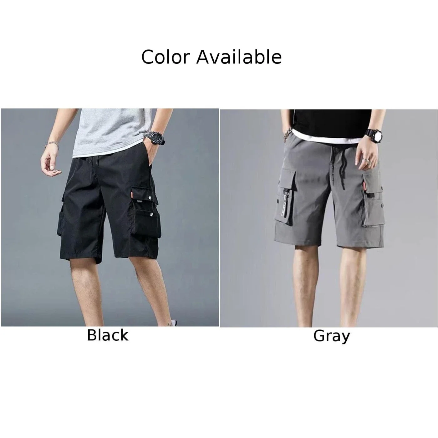 ملابس خارجية صيفية لعام 2025 مقاس XL ملابس فضفاضة متعددة الجيوب نمط بلون سادة مناسبة للربيع مناسبة للصيف #6