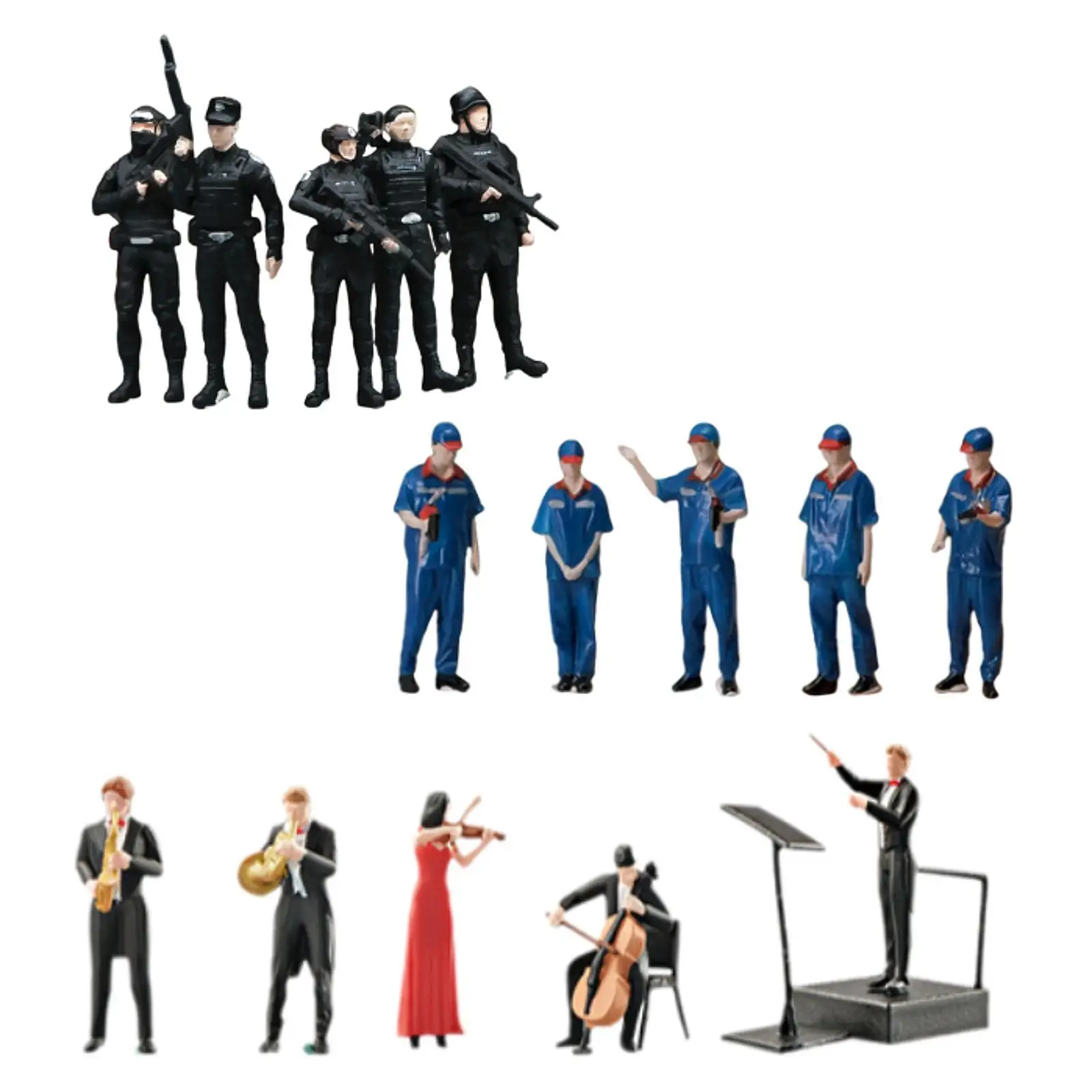 

5x 1/64 Miniature Scenes DIY Projects Painted Photography Props Dioramas
