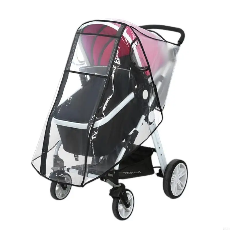 R66D Universal Stroller Rain Cover Windproof Easy Installation for Pushchair