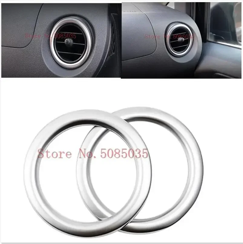 Accessories For Mercedes-Benz Vito W447 2014 2015 2016 2017 Side Air Condition AC Outlet Vent Molding Ring Cover Trim ABS MATTE