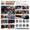 Autel MaxiPRO MP808BT Pro OBD2 Car Diagnostic Tool ECU Coding Refresh Hidden 38+ Service & VAG Guided Upgrade of DS808 MP808S 6