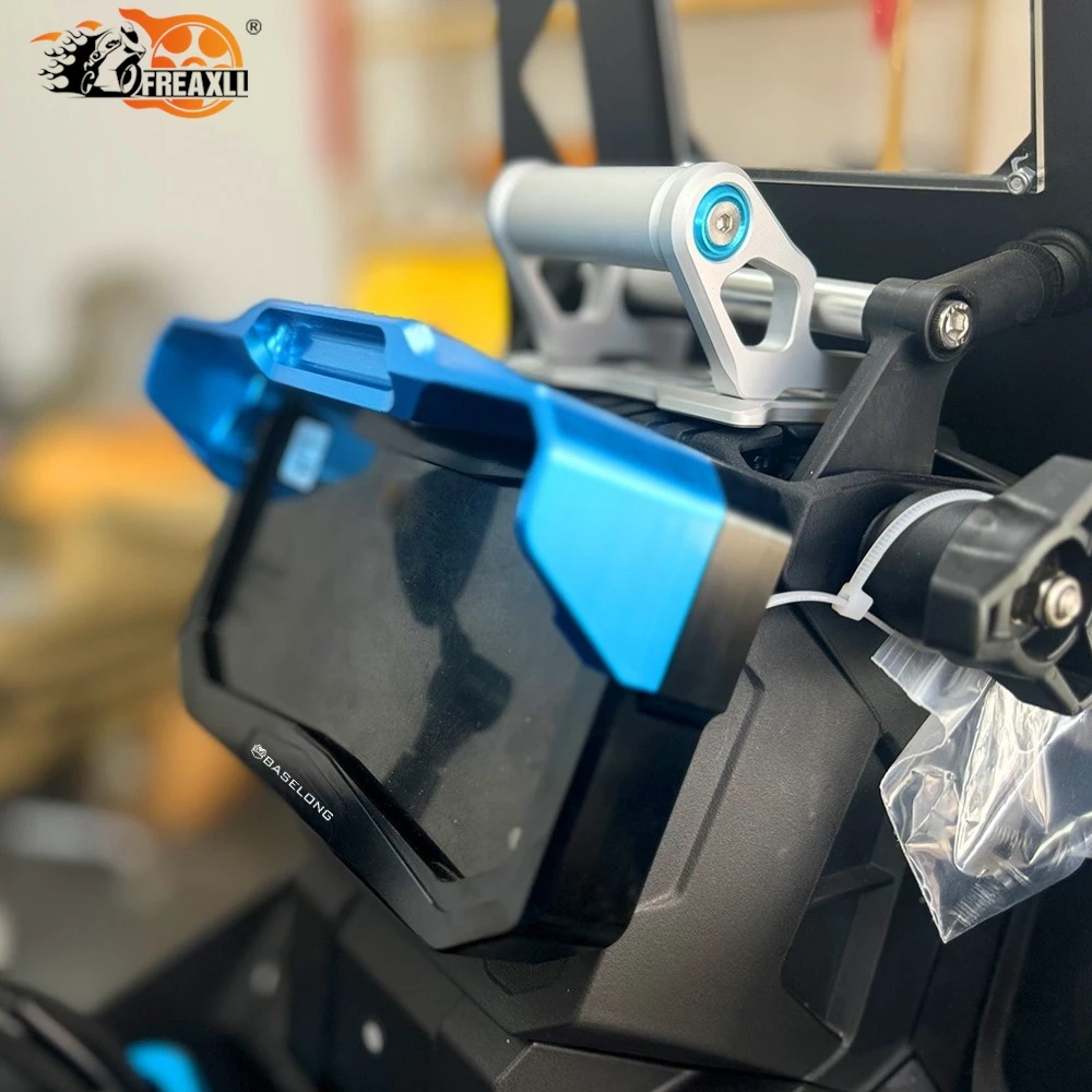 GPS bracket Adjustable For CFMOTO 450MT Ibex 450 2024-2026 TFT Guard with sun visor Meter Frame Cover Screen Glare Shield Guard