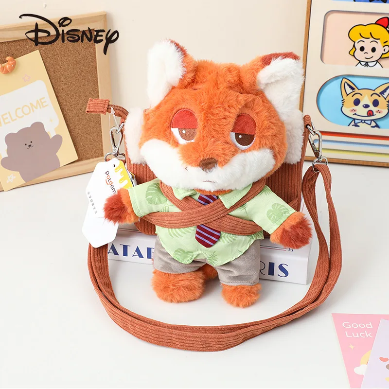 Disney Genuine Zootopia Judy Nick Chicken Strawberry Bear Plush Doll Removable Backpack To Give Girls Best Birthday Gift