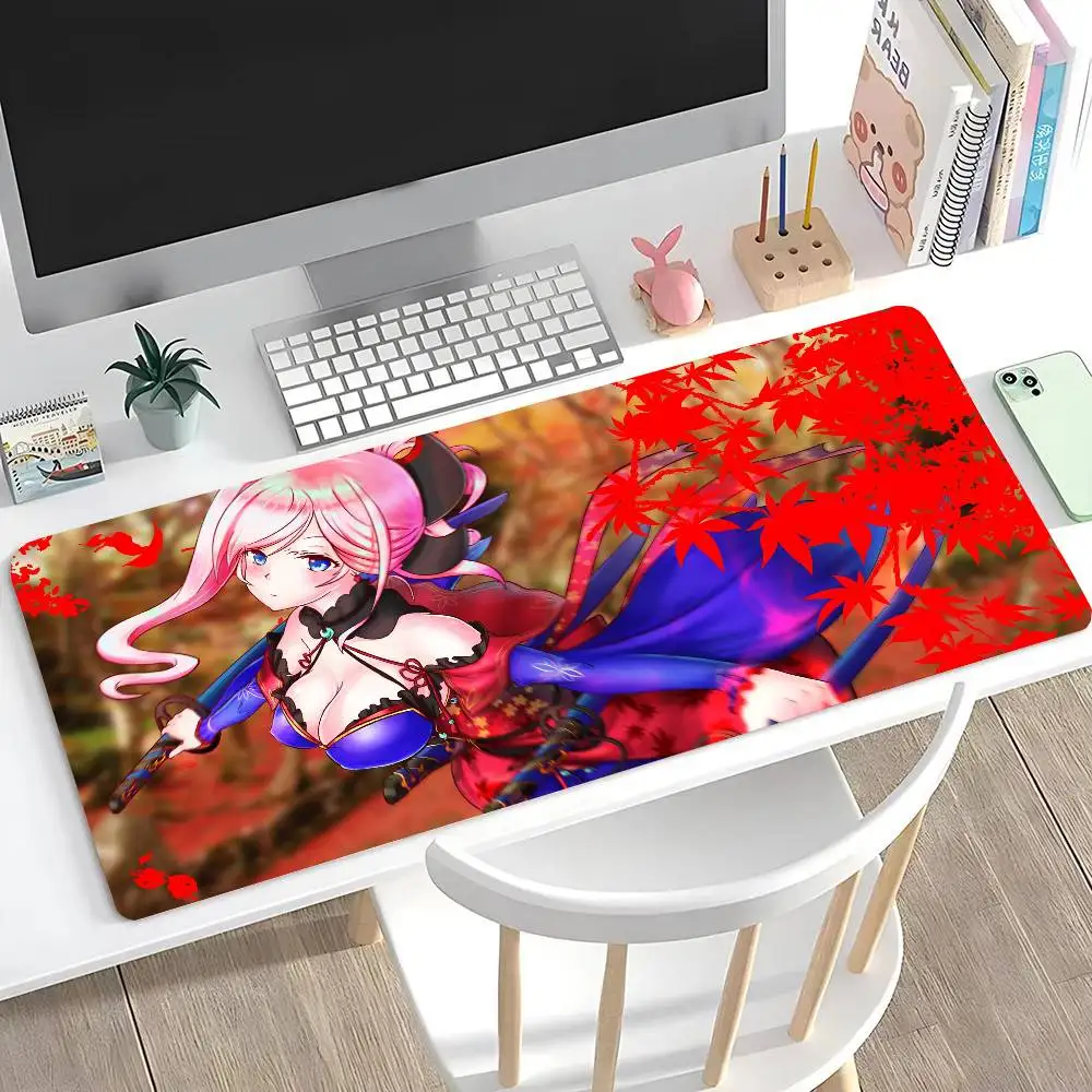 Miyamoto Musashi Anime Fate Mousepad Non-slip Suitable For Office Computers Laptops E-sports Game Desk Mats XXL Keyboard