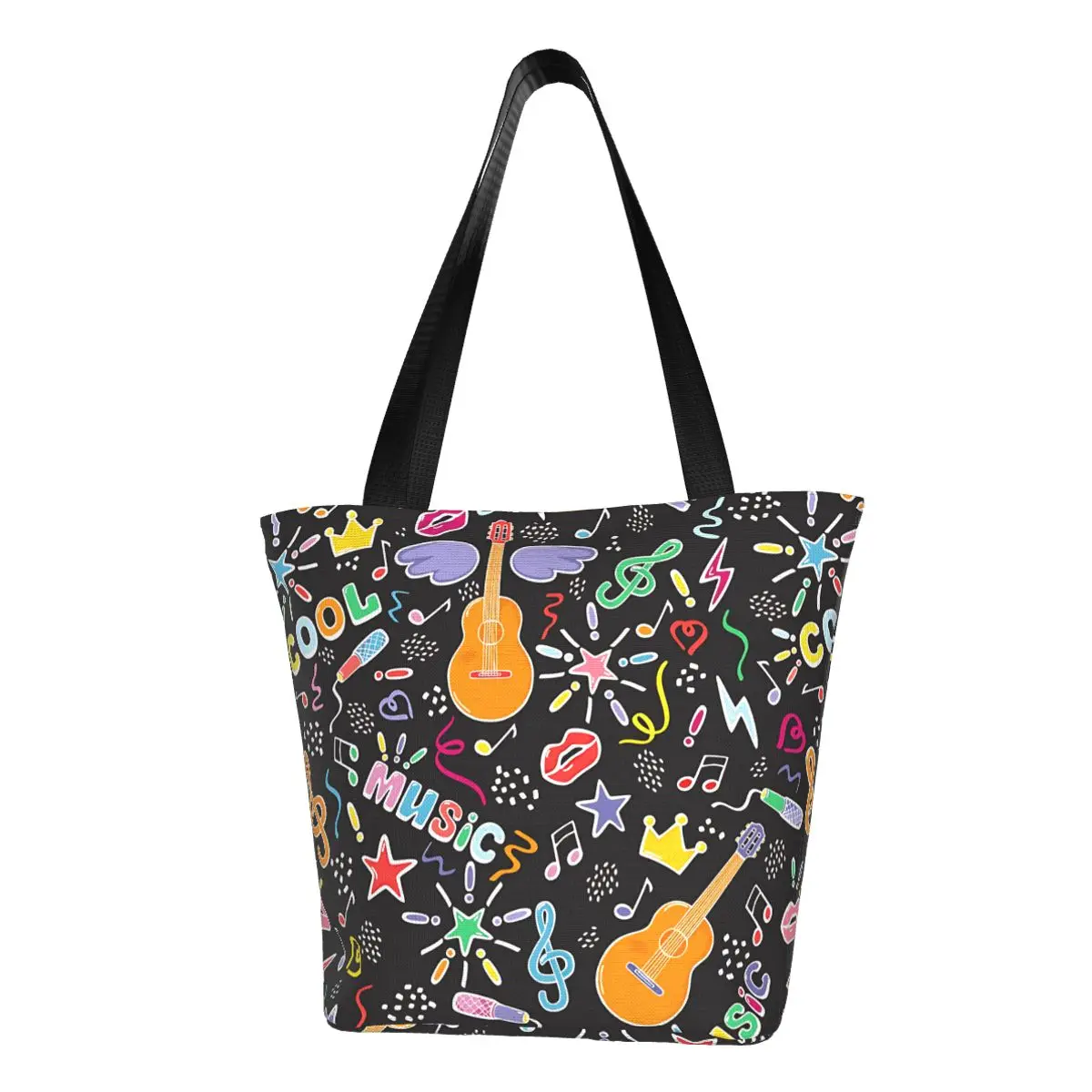 

Musical Objects-Festival-holiday-Signs Ladies' Shoulder Shopping Bag Tote Bag, versatile design, match various clothing