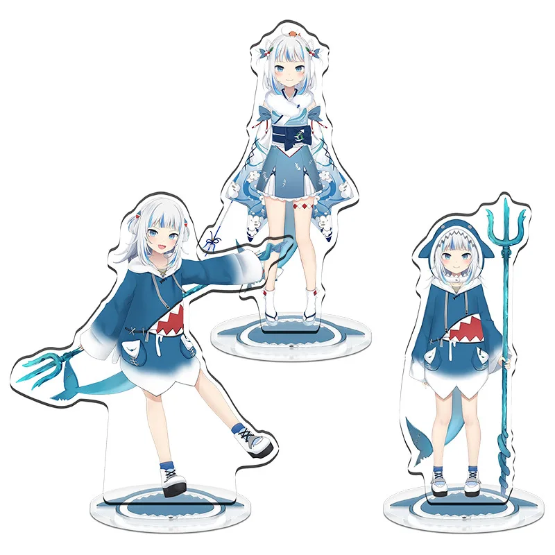 Anime YouTuber Acrylic Stand Kaguya Luna Mirai Akari Kizuna AI Gawr Gura Figure Desktop Standing Plate Model Toy Gift 20cm