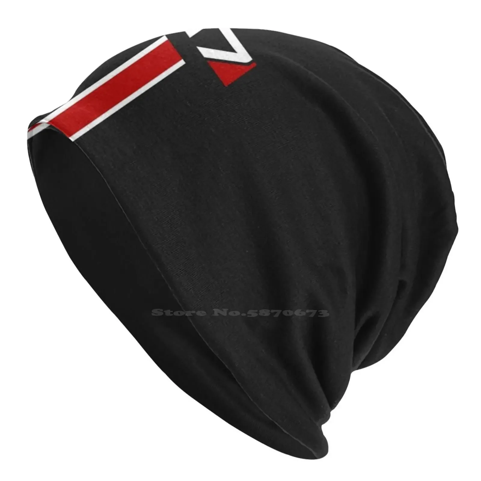 N7 Emblem , Mass Effect Knitted Hat Warm Beanie Outdoor Caps N7 Masseffect Commandershepard Human Normandy Miranda Maleshep