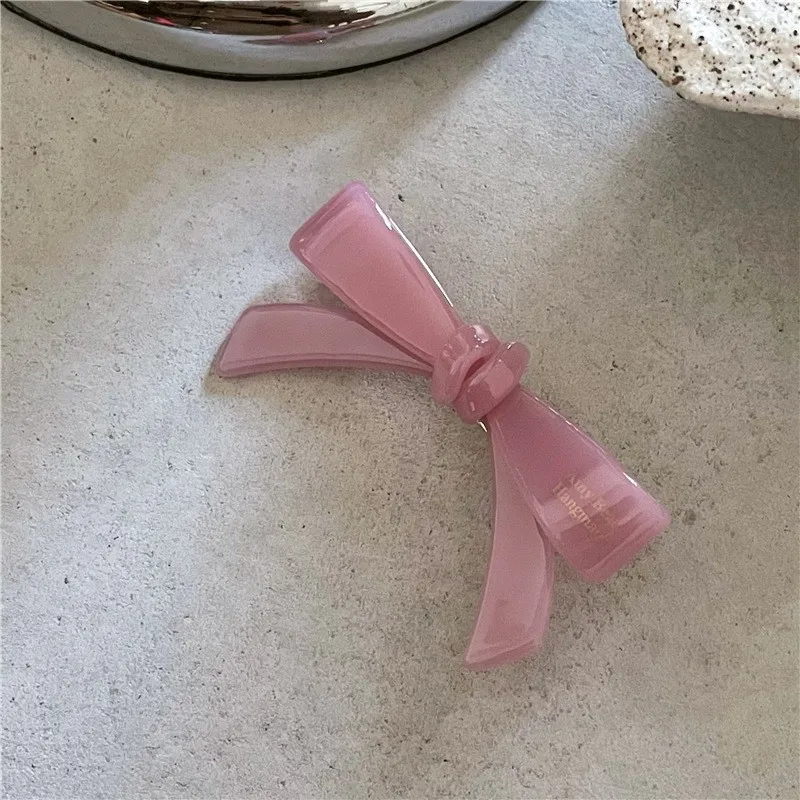 Sweet Bowknot Hair Clip Acetate Hair Clip Korean Jelly Color Hairpin for Women Girls Clips Hairgrip Fashion Hair Accessories