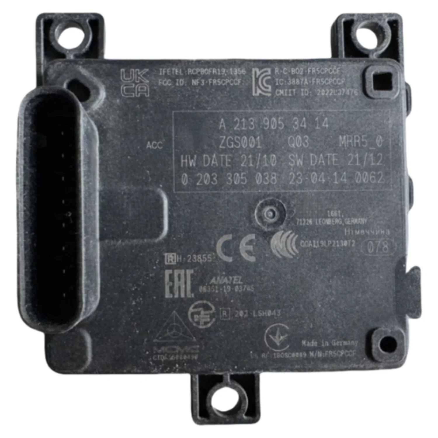 

Radar Sensor Distronic ACC Distance Radar A2139053414 A213 905 3414 For Mercedes W213 S213 W238 C238