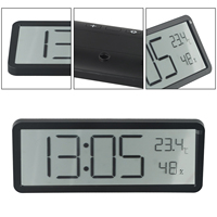 Electronic Clock Digital Wall Clock Can Be Hung Or Stood Creative LCD Screen Digital Temperature Humidity Clock